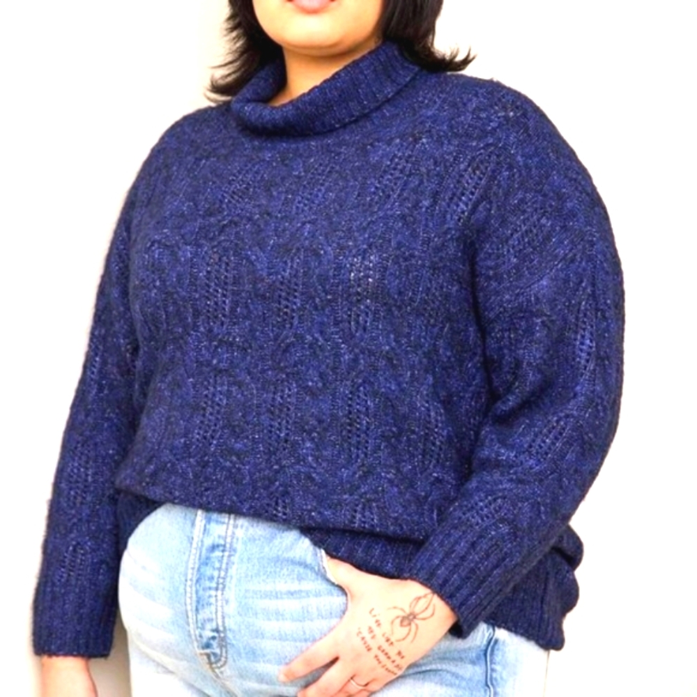 ❤NWT TORRID SWEATER - VEGAN CASHMERE TURTLE NECK - SUPER SOFT- PLUS SIZE